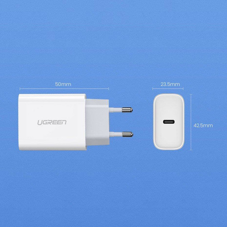 Ugreen USB Power Delivery 3.0 Quick Charge 4.0+ wall charger 20W 3A white (60450)