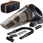 Caraymin HF2001 car vacuum cleaner - compact 120W with HEPA filter and tips