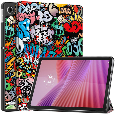 Puzdro grafické na Lenovo Tab 10.1 2025 s klapkou - ochranné so stojanom
