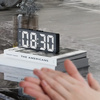 Budík hodiny elektronický digitálny LED 24h hlasný budík driemanie teplota, čierny