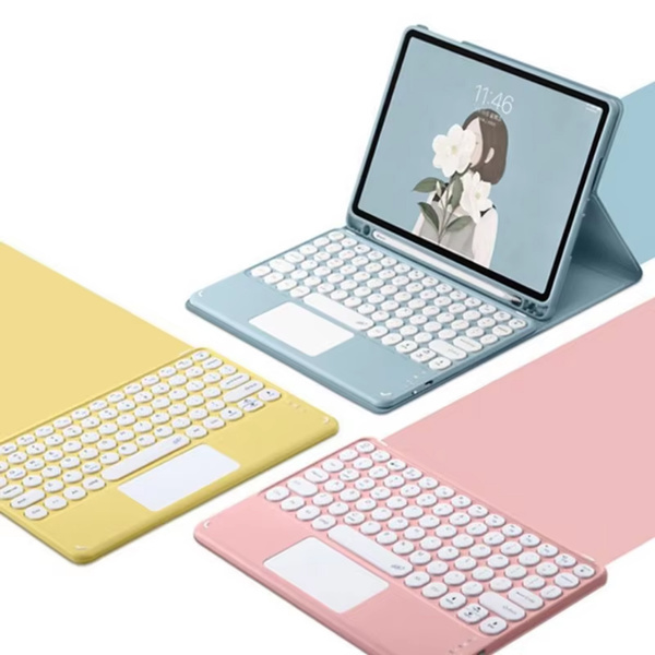 Bluetooth touchpad keyboard case for iPad Air 13 Gen6 (Blue)