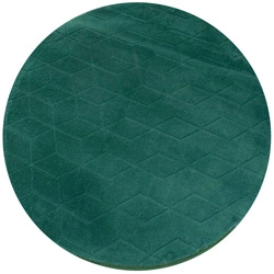 Dywan okrągły Rabbit 3D pluszowy miękki jedwabisty futro królika 120, zielony