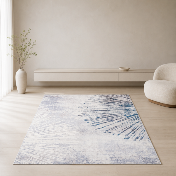 Dywan Novo 160x200 cm - Szary Błysk - miękki do salonu i sypialni