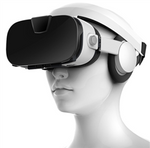 Okulary gogle VR 3D 360° Fiit 3F ze słuchawkami do telefonu Android iOS