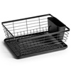 Dish Drainer Rack Black 36x30x14,5 cm