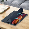 Puzdro s klapkou Clear na Lenovo Tab K11 Plus 11.45 / Lenovo K11 Plus, tmavomodré - ochranné so stojanom