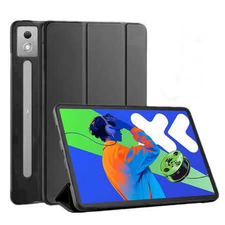 Puzdro Smart na Lenovo Idea Tab Pro / Pro MT 2025, čierne - ochranné so stojanom, prístup k portom a tlačidlám