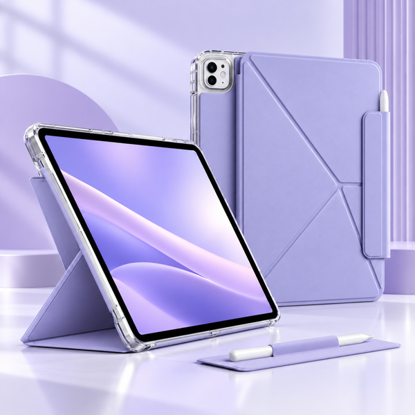 Etui Origami do Apple iPad Air 13 M4 M3 M2 2026/25/24 gen 8/7/6 - fioletowe