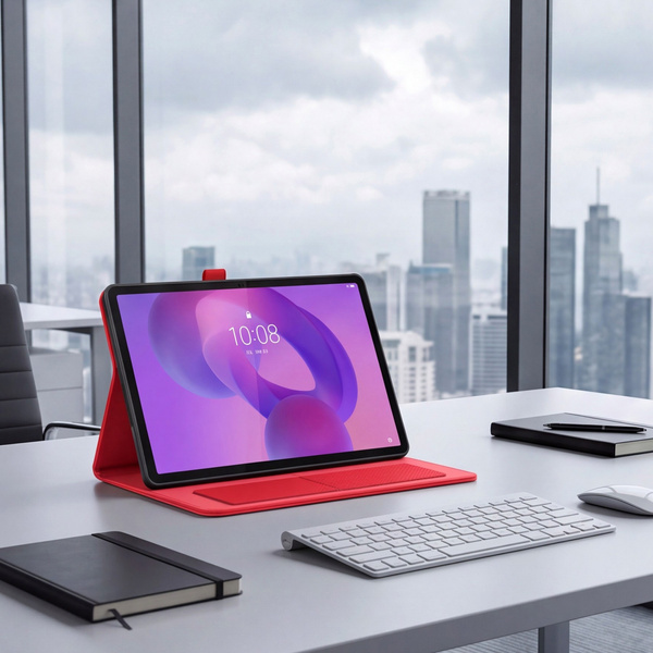 Etui z klapką do Lenovo Idea Tab 11" TB336FU TB336ZU ZAFR0378PL - czerwone
