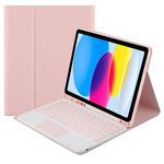 Etui z klawiaturą touchpad do Apple iPad 10.9 22 TPIP22 (Różowe)