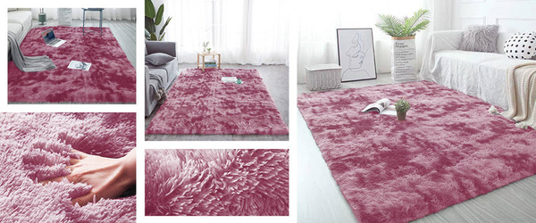 Ombre Shaggy Strado Carpet 100x150 OmbreRed (Red)