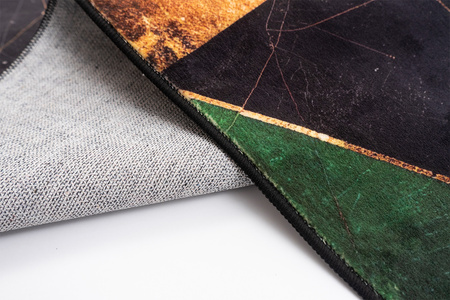 Dywan Novo 160x200 cm, Zielony Marmur - miękki do salonu i sypialni