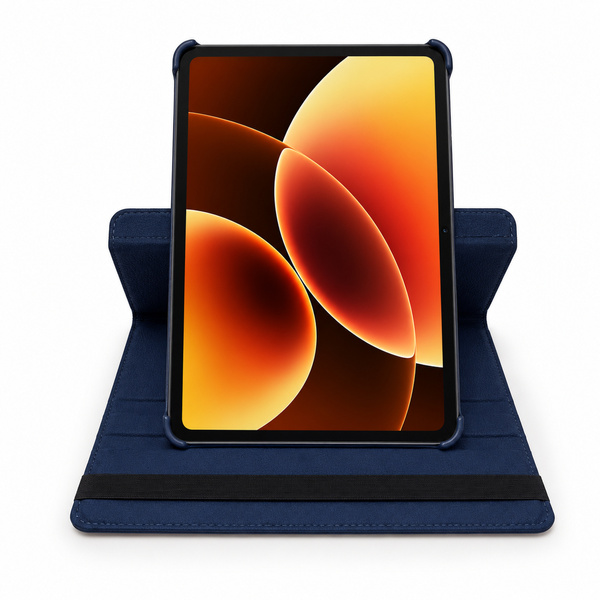 Etui obrotowe do Xiaomi Pad 7 / 7 PRO / Pad 8 / 8 PRO / Pad 9 z klapką - granatowe