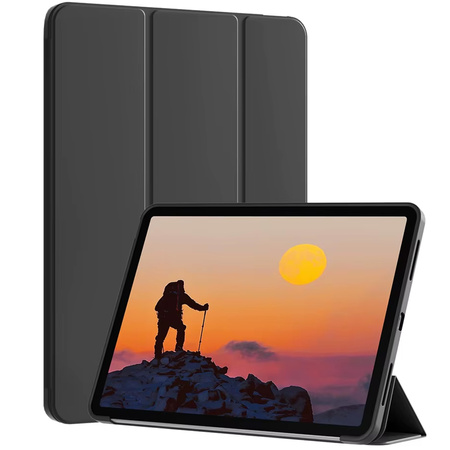 Puzdro Smart s magnetickou s klapkou na Xiaomi Redmi Pad SE 8.7 2024, čierne - ochranné so stojanom