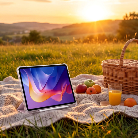 Etui do Xiaomi Redmi Pad 2 11 2025 przezroczyste z miejscem na rysik / Redmi Pad 2 11 2025 - ochronne z podstawką
