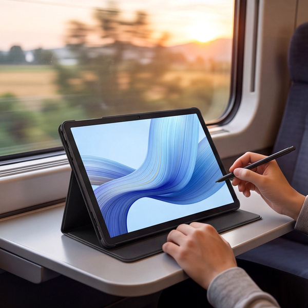 Etui do Redmi Pad 2 Pro 12.1 2025 z klapką i podstawką - czarne