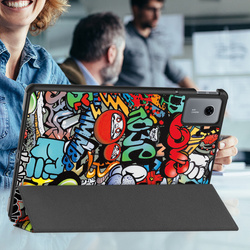 Puzdro grafické na Lenovo Idea Tab 11 s klapkou - ochranné so stojanom