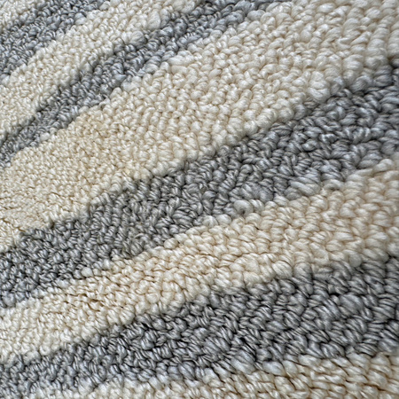 Dywan 160x230 do salonu pętelkowy duży japandi nowoczesny ciężki gruby POLO, szary