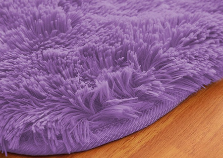 Shaggy Strado room carpet 200x200 PurpleFlower (Light purple)