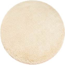 Dywan Okrągły Alpaca antypoślizgowy nowoczesny miękki salon 100x100, beżowy