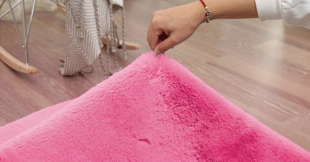 Rabbit Strado 150x150 round rug HotPink (Pink)