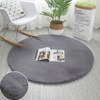 Rabbit Strado 150x150 Silver round rug (Light gray)