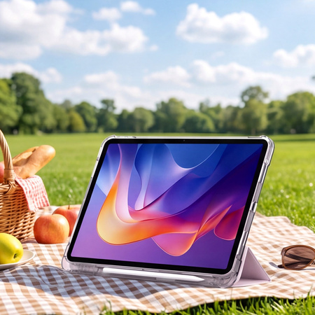 Puzdro na Xiaomi Redmi Pad 2 11 2025 priehľadné s miestom na stylus / Redmi Pad 2 11 2025 - ochranné so stojanom
