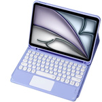 Bluetooth touchpad keyboard case for iPad Air 13 Gen6 (Purple)