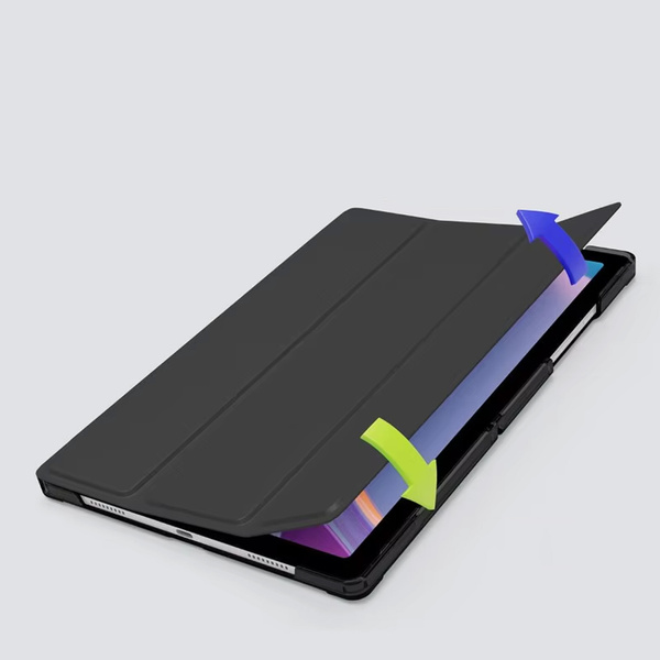 Etui Smart Case do Redmi Pad SE 8.7 2024, czarne - ochronne z podstawką, dostęp do portów i przycisków
