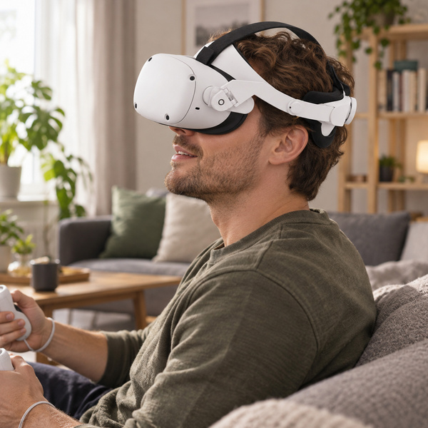 Adjustable strap band for Oculus Quest 1/2 GOMRVR goggles