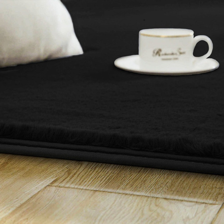 Rabbit Strado room rug 200x250 Black (Black)
