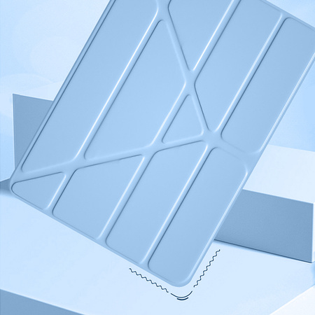 Etui Trifold do Apple iPad AIR 11 6 Gen M2 2024 / 7 Gen M3 2025, niebieskie