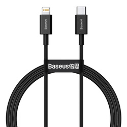 Kábel Baseus Superior Series USB-C / Lightning PD 20W 1 m, čierny