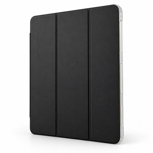 Etui Hard Crystal do Apple iPad Air 13 M4 M3 M2 2026/ 25/ 24 gen 8/ 7 z klapką - czarne