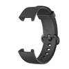 Pasek silikonowy do Xiaomi Watch Lite 1 4 elegancki regulowany, czarny - wymienny