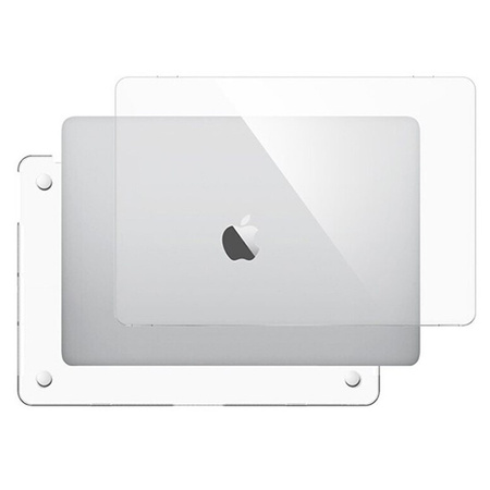 Etui Shell obudowa do Apple MacBook Air 13 13.6 M3 2024 / M4 2025, przezroczyste - ochronne