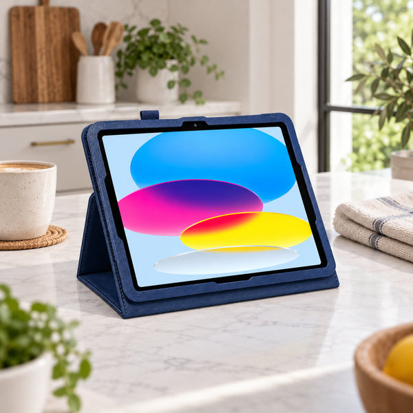 Etui obrotowe do Apple iPad 10.9 2022 gen 10 iPad 11 A16 2025 gen 11 - granatowe
