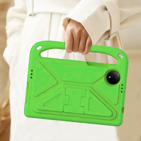 Puzdro pancierové FunColor na Xiaomi Redmi Pad SE 8.7 2024, zelené - ochranné so stojanom