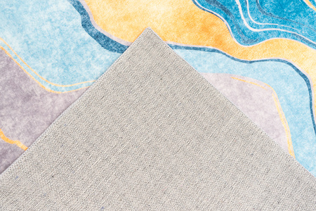 NOVO Strado modern carpet for living room marble pattern velvet Golden Trail 120x160 cm