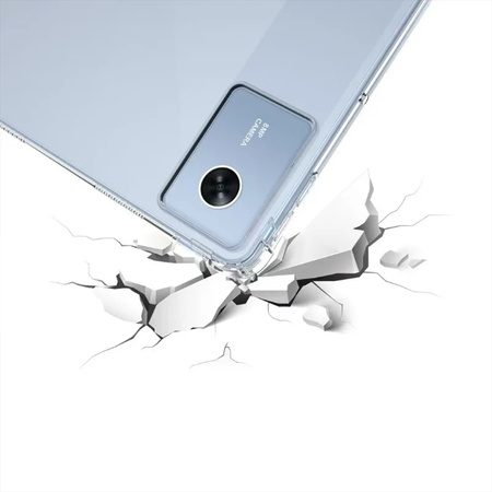 Puzdro Silikónové na Lenovo Idea Tab 11, priehľadné - ochranné so stojanom