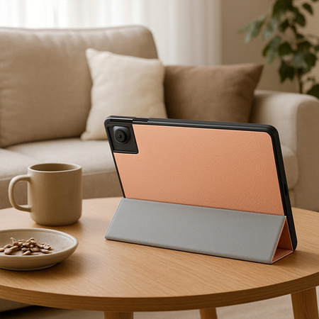 Etui Smart futerał z klapką podstawką do Lenovo Tab K11 Plus 11.45" TB352FU, różowe złoto