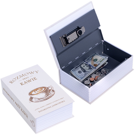 Safe book metal safe deposit box for money keys jewelry watches