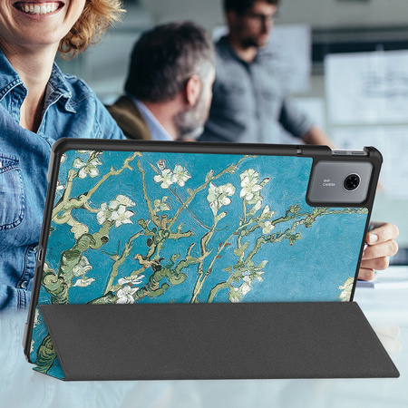 Puzdro grafické na Lenovo Idea Tab 11 s klapkou - ochranné so stojanom