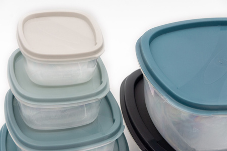 Set of food containers with lid plastic 6 pieces