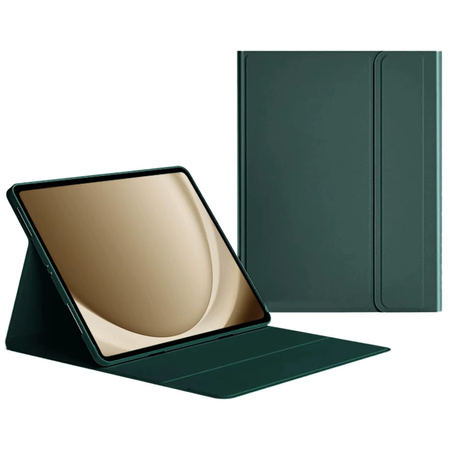 Puzdro s klávesnicou touch na Lenovo Tab 10.1 2025, zelené - ochranné so stojanom