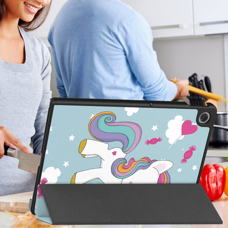 Puzdro grafické na Lenovo Tab 10.1 2025 s klapkou - ochranné so stojanom