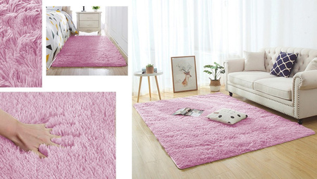Shaggy Strado room carpet 140x200 PinkPanther (Pink)