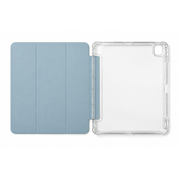 Etui Hard Crystal do Apple iPad Air 13 M4 M3 M2 2026/ 25/ 24 gen 8/ 7 z klapką - niebieskie