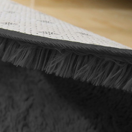 Shaggy Strado room carpet 200x290 GreyNight (Dark grey)