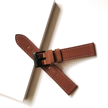 Pasek skórzany opaska do Huawei Watch GT 3 46, brązowy